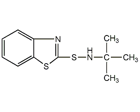 N-叔丁基-2-苯并噻唑亞磺酰胺結(jié)構(gòu)式